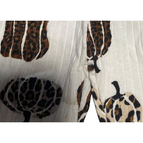 Jessica Simpson Baby Girls Pumpkin Leopard Print 2PC Outfit 12M Soft Cotton - Picture 8 of 10